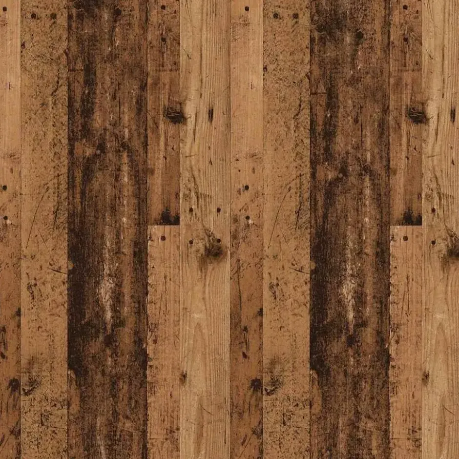 vidaXL - TV-meubel met 2 deuren en 2 vakken - Oud hout - 102x35x50 cm