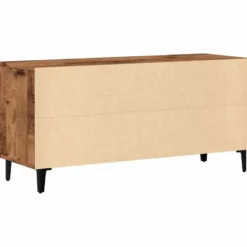 vidaXL - TV-meubel met 2 deuren en 2 vakken - Oud hout - 102x35x50 cm