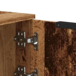 vidaXL - TV-meubel met 3 deuren - Oud hout - Bewerkt hout - 102x35x36.5 cm