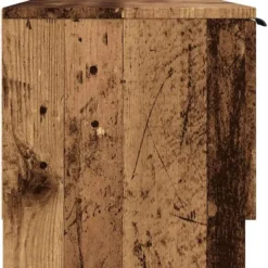 vidaXL - TV-meubel met 3 deuren - Oud hout - Bewerkt hout - 102x35x36.5 cm