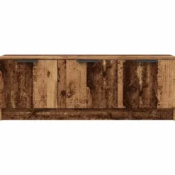 vidaXL - TV-meubel met 3 deuren - Oud hout - Bewerkt hout - 102x35x36.5 cm