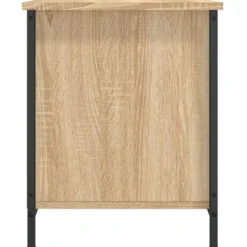 vidaXL - TV-meubel met 2 deuren 2 vakken - Sonoma eiken - Hout - 100x40x50 cm