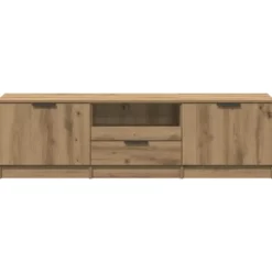 vidaXL - TV-meubel met 1 lade en 2 deuren - Artisanaal eiken - 140x35x40 cm
