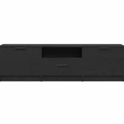 vidaXL - TV-meubel met lade en 2 deuren - Zwart eiken - Hout - 140x35x40 cm