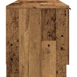 vidaXL - TV-meubel met 1 lade en 2 deuren - Oud hout - 140x35x40 cm