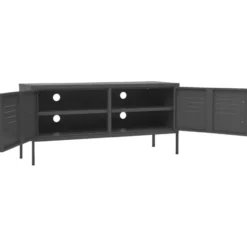 vidaXL - Tv-meubelset - Antraciet - Staal