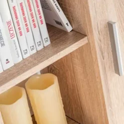 vidaXL - Tv-wandmeubel - Bruin - Bewerkt hout