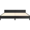 vidaXL - Tweepersoonbed zonder matras - Zwart - Kunstleer - 160x200 cm