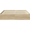 vidaXL - Tweepersoonsbed met opbergruimte - Sonoma eikenkleurig - 180x200 cm