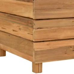 vidaXL - Verhoogde Plantenbak - Bruin - Teakhout - 100 x 40 x 55 cm