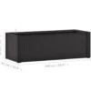 vidaXL - Verhoogde Plantenbak - Antraciet - Polypropyleen - 100 x 43 x 33 cm