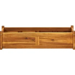 vidaXL - Verhoogde Plantenbak - Bruin - Hout - 100 x 30 x 25 cm