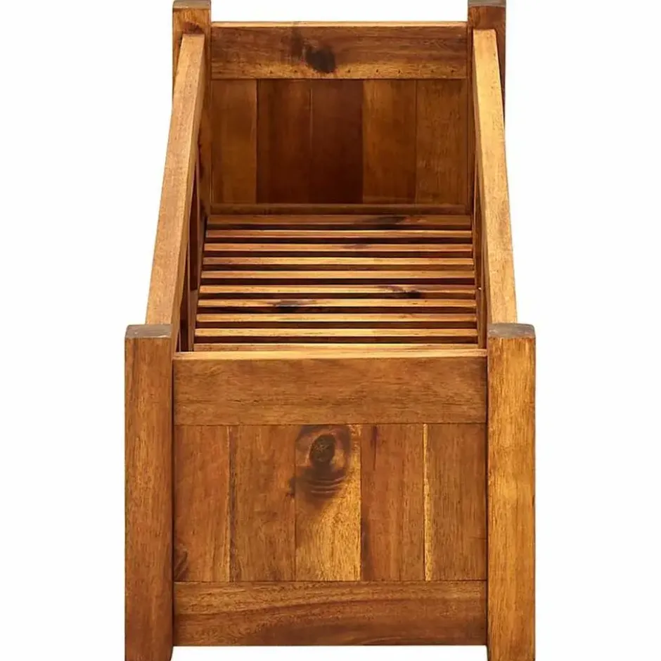 vidaXL - Verhoogde Plantenbak - Bruin - Hout - 100 x 30 x 25 cm