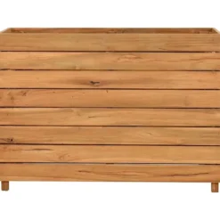 vidaXL - Verhoogde Plantenbak - Bruin - Teakhout - 100 x 40 x 72 cm