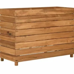 vidaXL - Verhoogde Plantenbak - Bruin - Teakhout - 100 x 40 x 72 cm