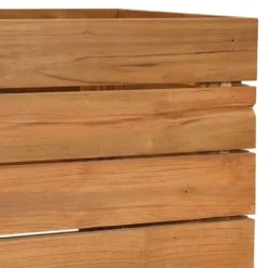 vidaXL - Verhoogde Plantenbak - Bruin - Teakhout - 100 x 40 x 72 cm