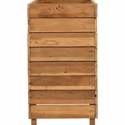 vidaXL - Verhoogde Plantenbak - Bruin - Teakhout - 100 x 40 x 72 cm