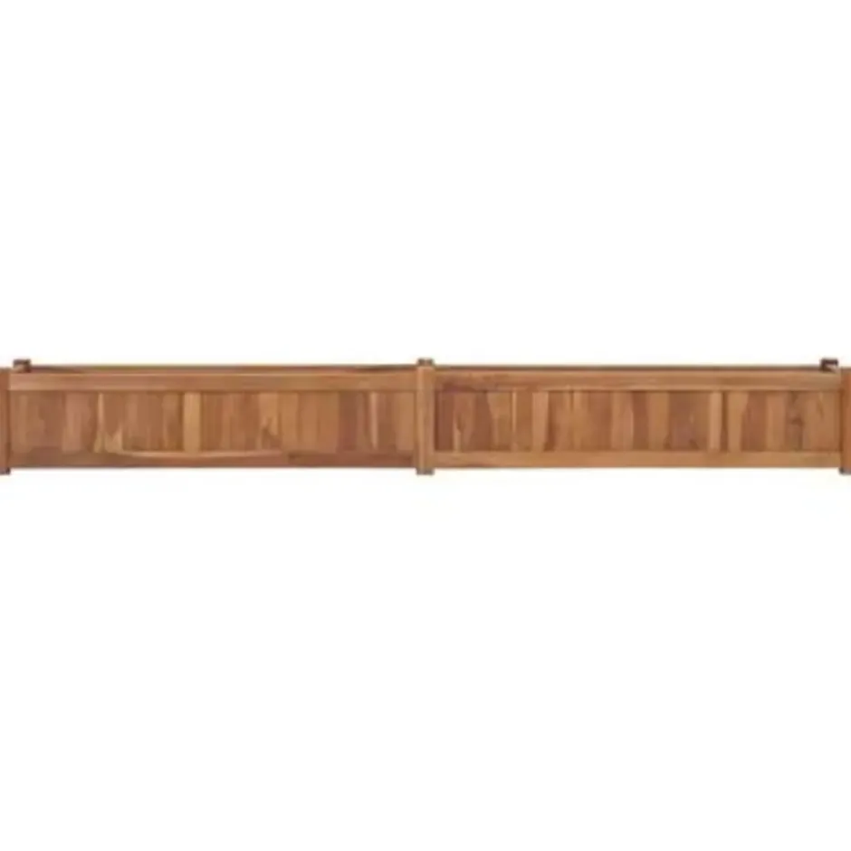 vidaXL - Verhoogde Plantenbak - Bruin - Hout - 200 x 30 x 25 cm