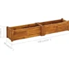 vidaXL - Verhoogde Plantenbak - Bruin - Hout - 150 x 30 x 25 cm