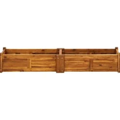 vidaXL - Verhoogde Plantenbak - Bruin - Hout - 150 x 30 x 25 cm
