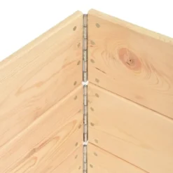 vidaXL - Verhoogde Plantenbak - Bruin - Grenenhout - 100 x 100 cm - 3 stuks
