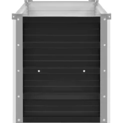 vidaXL - Verhoogde Tuinbak - Antraciet - Staal