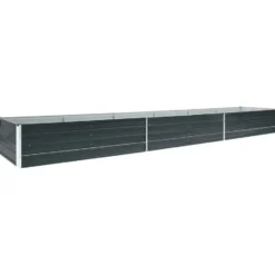 vidaXL - Verhoogde Tuinbak - Antraciet - Staal