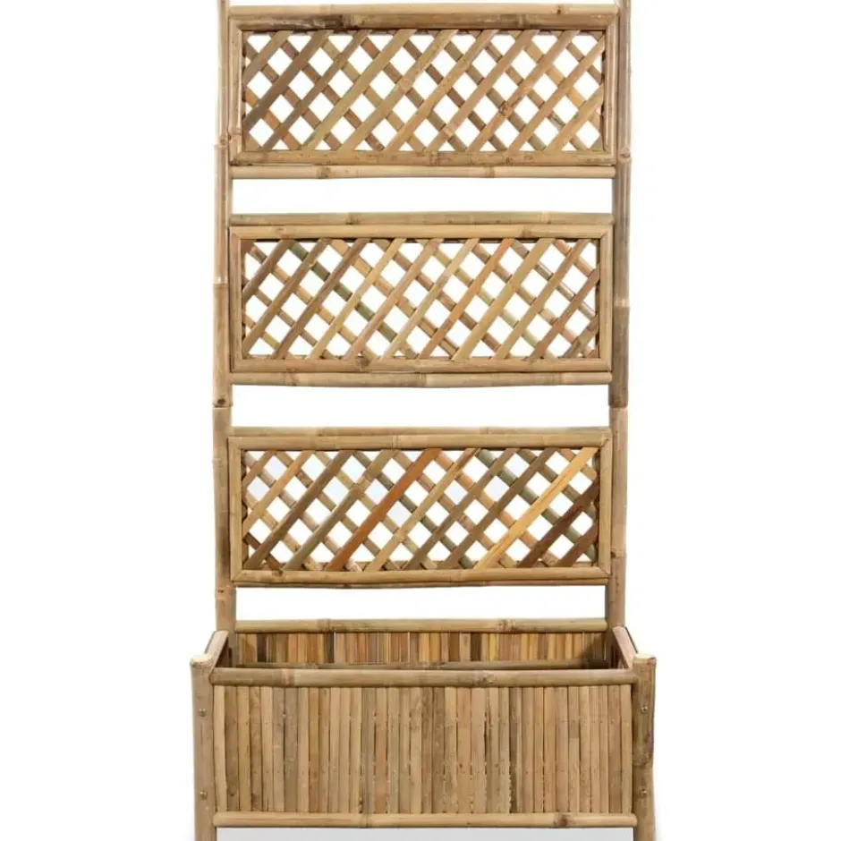vidaXL - Verhoogde Tuinbak - Bruin - Bamboe - 70 cm
