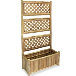vidaXL - Verhoogde Tuinbak - Bruin - Bamboe - 70 cm