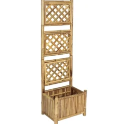 vidaXL - Verhoogde Tuinbak - Bruin - Bamboe - 40 cm