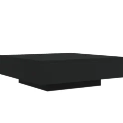 vidaXL - Vierkante salontafel met LED - Zwart - Bewerkt hout - 100x100x31 cm