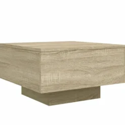 vidaXL - Vierkante salontafel - Sonoma eiken - Bewerkt hout - 55x55x31 cm