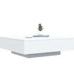 vidaXL - Vierkante salontafel - Wit - Bewerkt hout - 100x100x31 cm