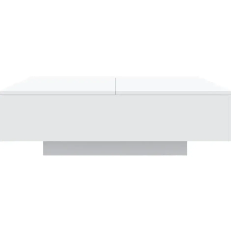 vidaXL - Vierkante salontafel - Wit - Bewerkt hout - 100x100x31 cm