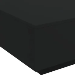 vidaXL - Vierkante salontafel met LED - Zwart - Bewerkt hout - 80x80x31 cm