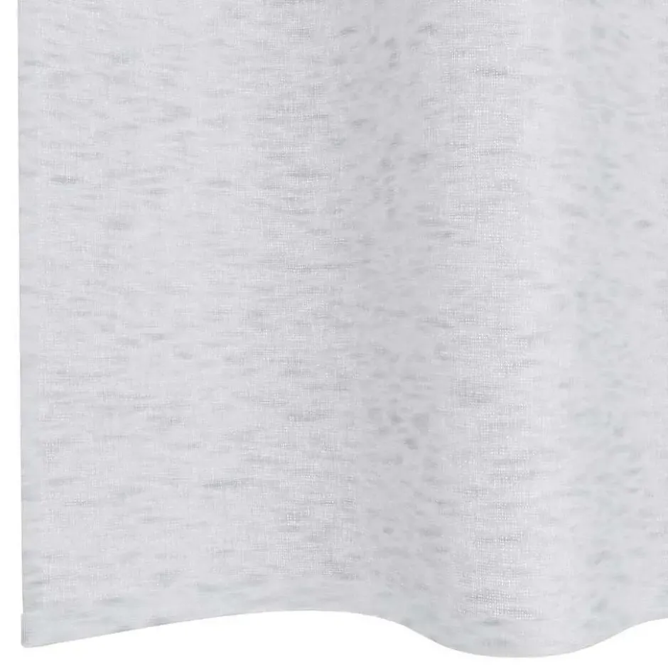 vidaXL Vitrages met ringen - Lichtgrijs - Polyester - 140x225 cm - Set van 2