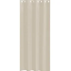 vidaXL Vitrages met ringen - Zand - Polyester - 140x245 cm - Set van 2