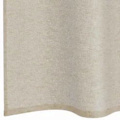 vidaXL Vitrages met ringen - Zand - Polyester - 140x260 cm - Set van 2