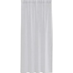 vidaXL Vitrages voor woonkamer - Lichtgrijs - Polyester - 140x175 cm - Set van 2
