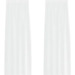 vidaXL Vitrages voor woonkamer - Wit - Polyester - 140x260 cm - Set van 2
