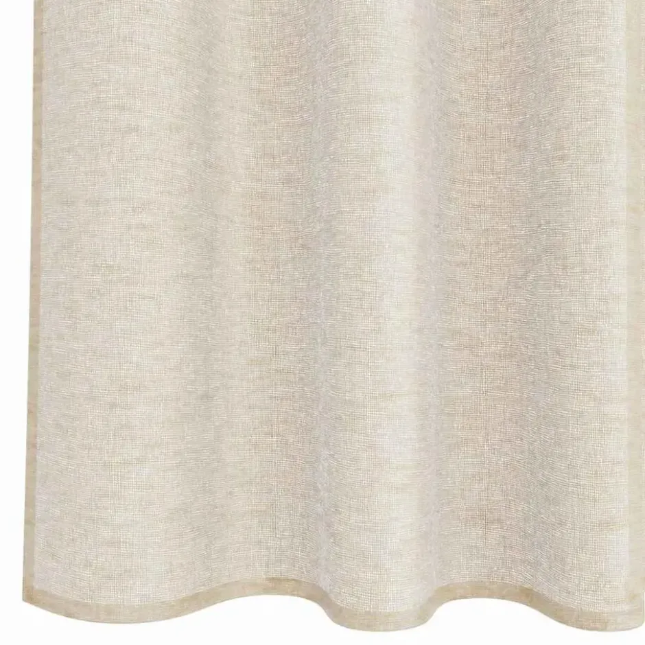 vidaXL Vitrages voor woonkamer - Zand - Polyester - 140x175 cm - Set van 2