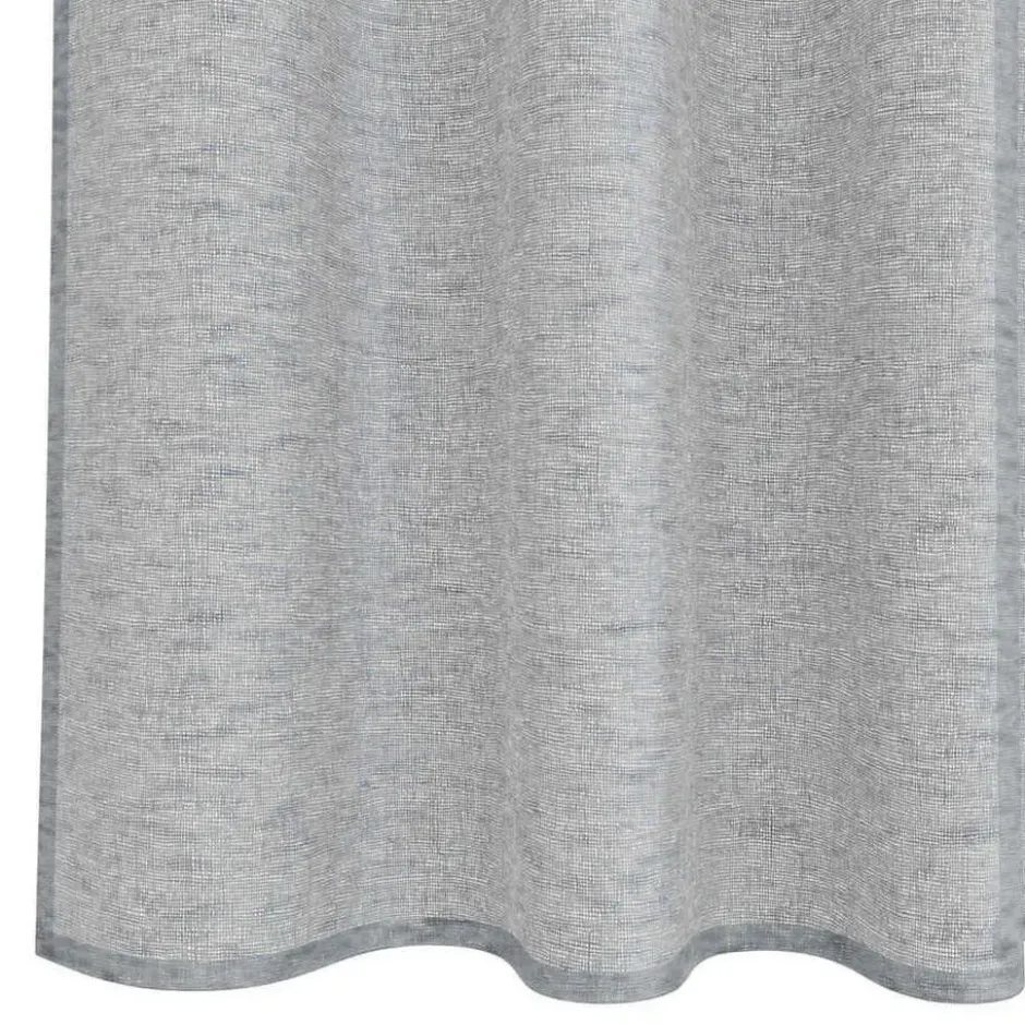 vidaXL Vitrages voor woonkamer - Donkergrijs Polyester - 140x140 cm - Set van 2