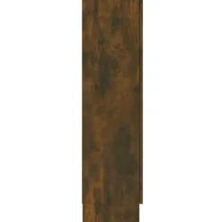 vidaXL - Vitrinekast - Bruin - Bewerkt hout