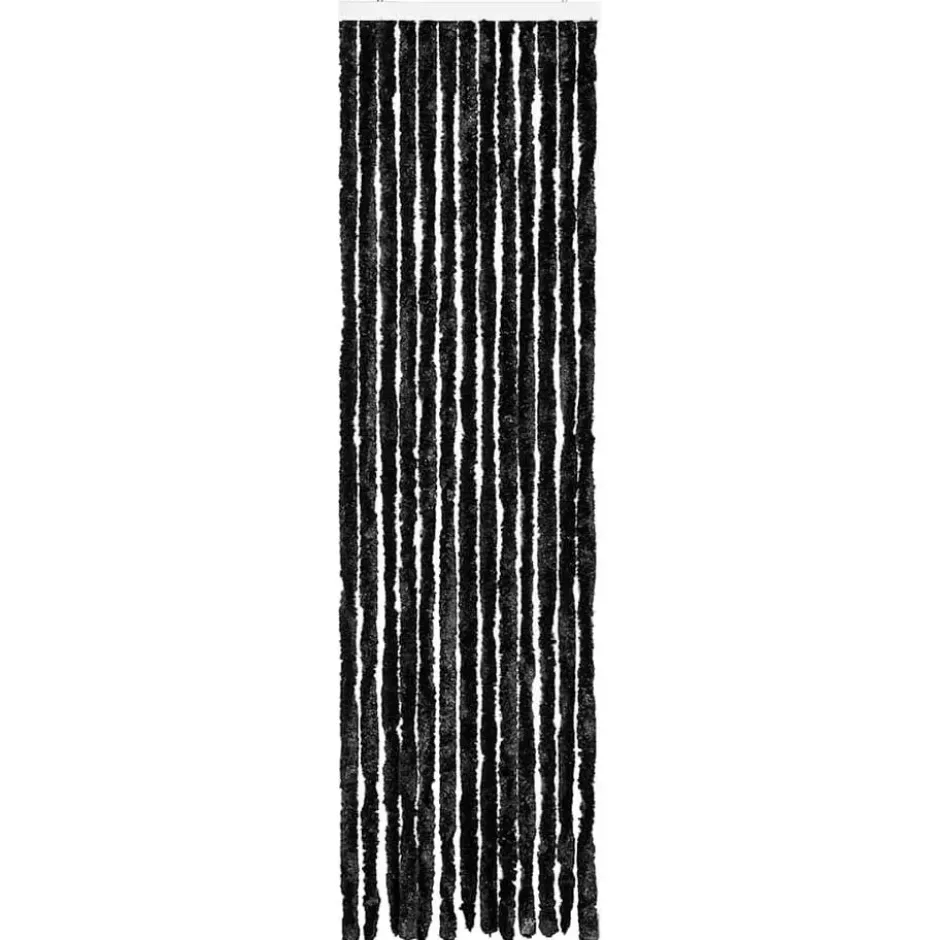vidaXL - Vliegengordijn voor camperdeur - Antraciet - Chenille - 56x200 cm