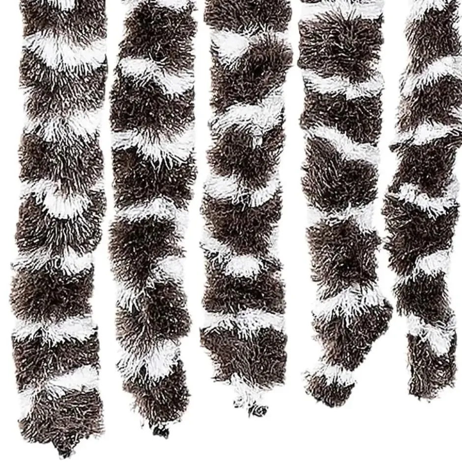 vidaXL - Vliegengordijn voor camperdeur - Beige en bruin - Chenille - 56x200 cm