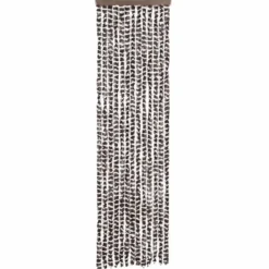 vidaXL - Vliegengordijn voor camperdeur - Beige en bruin - Chenille - 56x200 cm