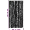 vidaXL - Vliegengordijn voor terrasdeur - Antraciet - Chenille - 100x200 cm