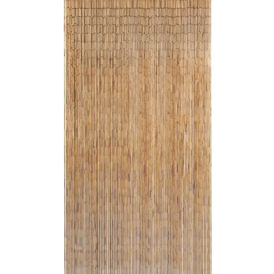 vidaXL - Vliegengordijn voor terrasdeur 120 strengen Bruin - Bamboe - 120x220 cm