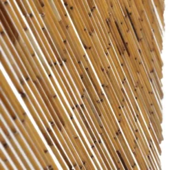 vidaXL - Vliegengordijn voor terrasdeur 120 strengen Bruin - Bamboe - 120x220 cm