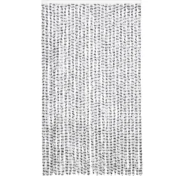 vidaXL - Vliegengordijn voor terrasdeur Licht/donkergrijs Chenille - 118x220 cm